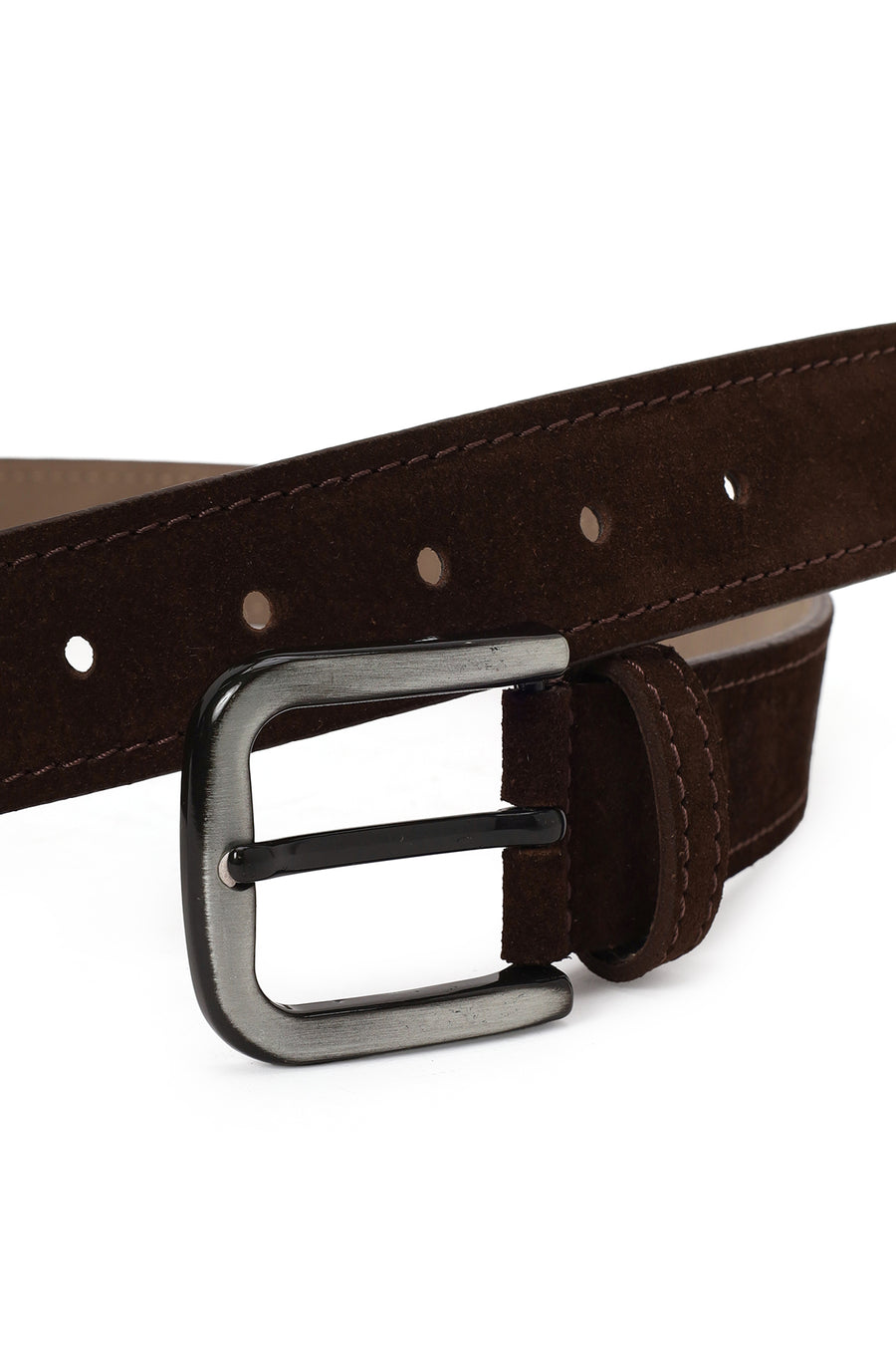 Male Brown Suede Belt