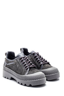 Women's Leather Thick Soled Shoes | Derimod