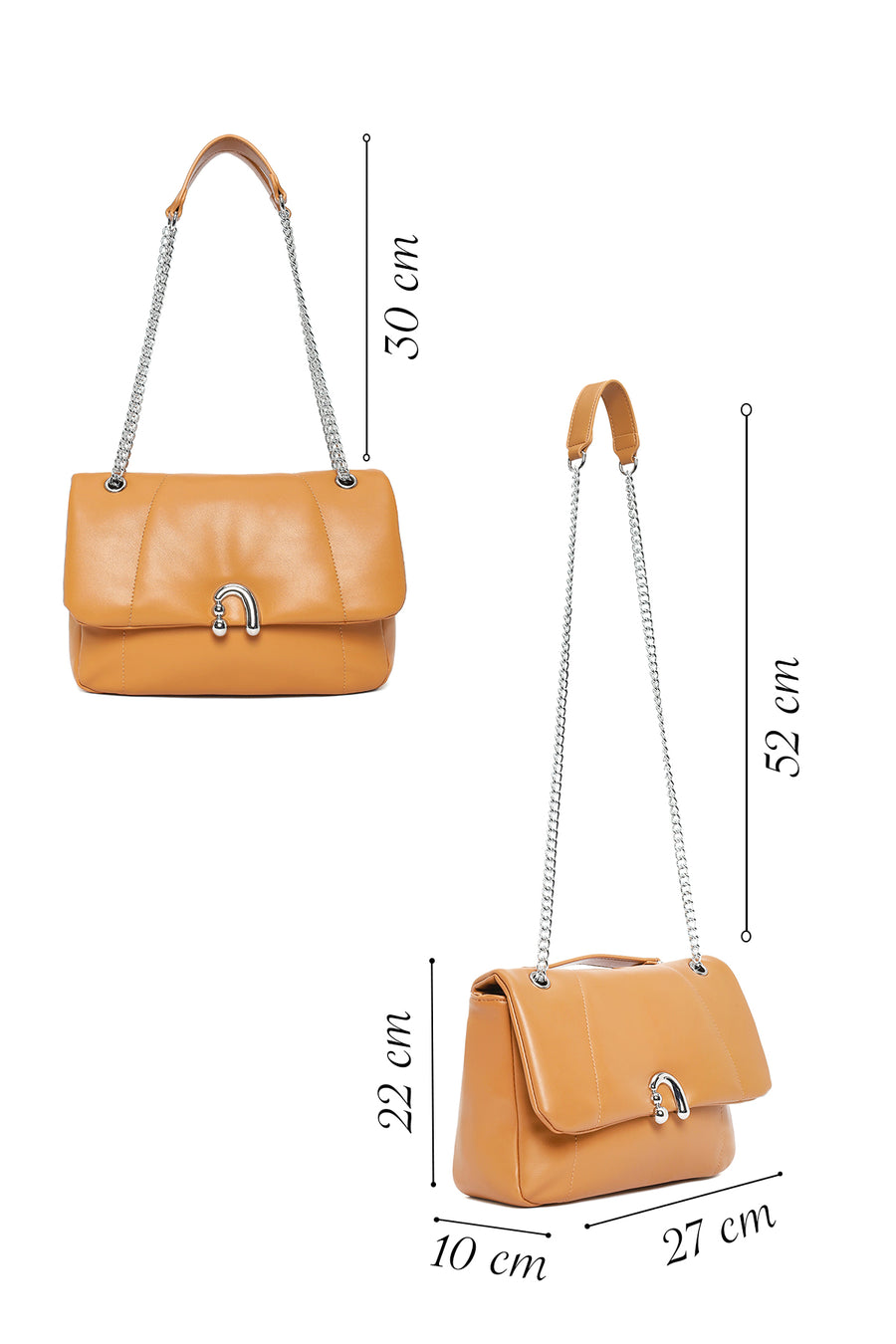 Women's Beige Classic Shoulder Bag