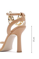 Women's Beige Ankle Strap Heel Sandals | Derimod