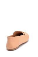 Kadın Zincir Detaylı Deri Loafer | Derimod