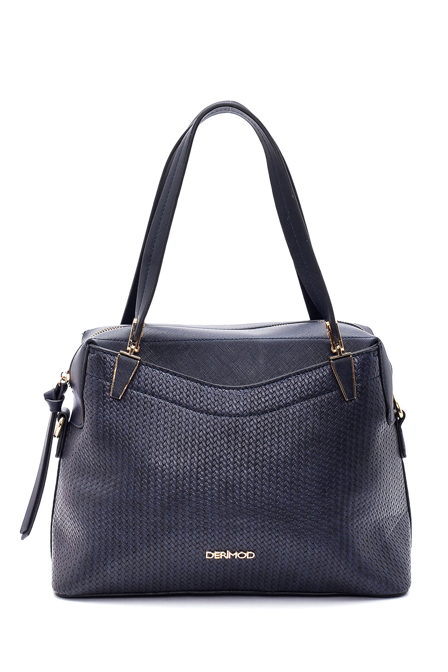 Women's Navy Blue Synthetic Leather Shoulder Bag 20SBD252614 | Derimod