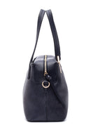 Women's Navy Blue Synthetic Leather Shoulder Bag | Derimod