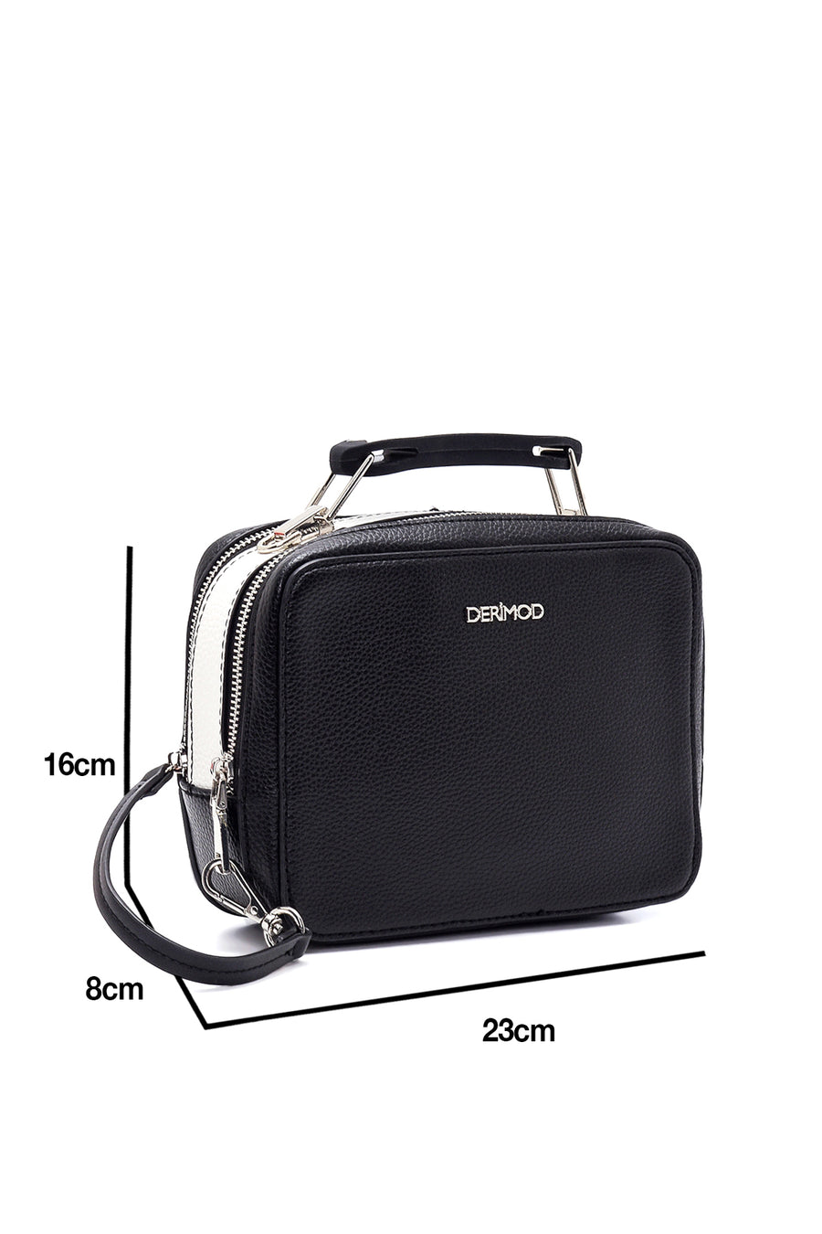 Women's Black Synthetic Leather Shoulder Bag