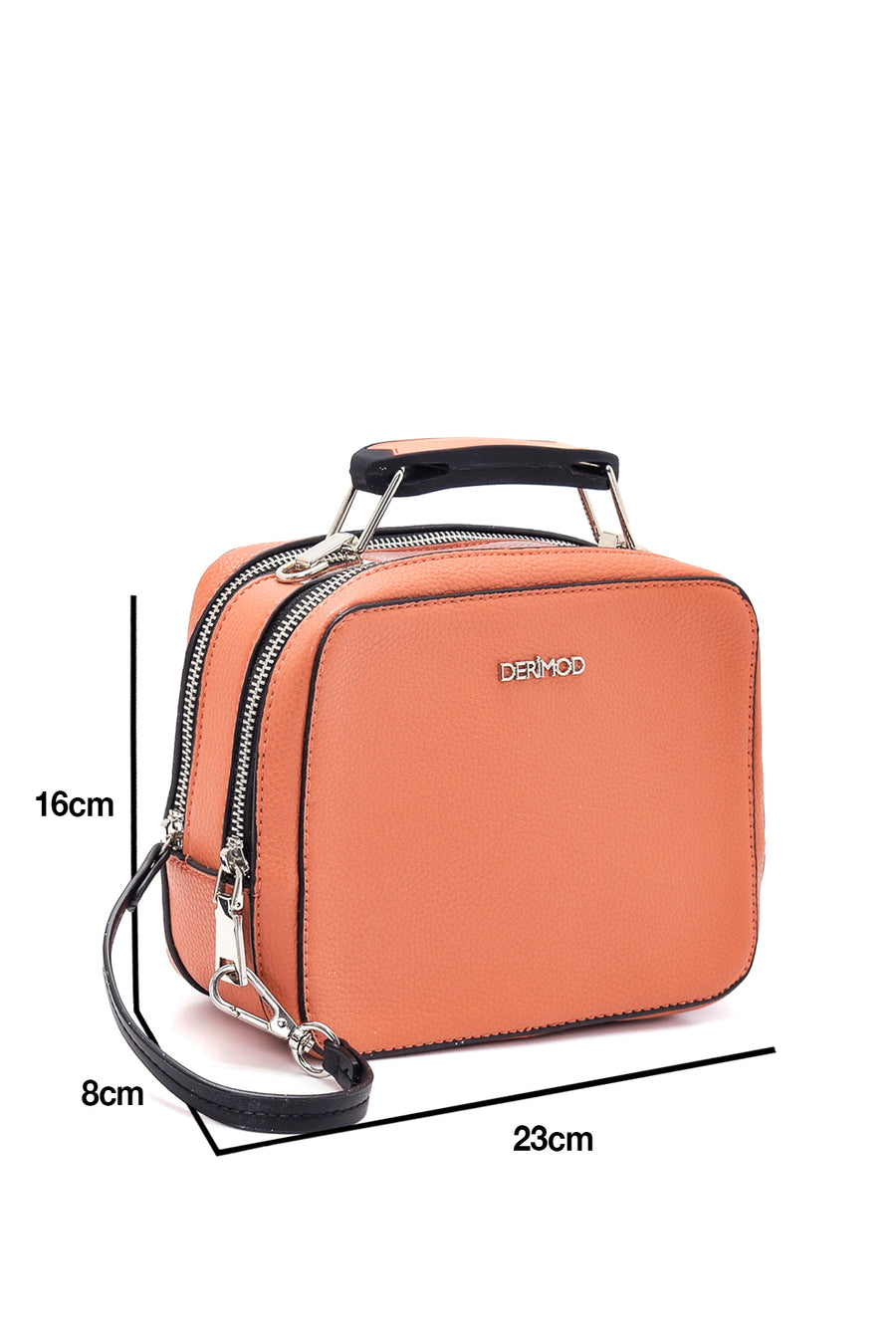 Women's Orange Synthetic Leather Shoulder Bag