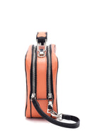 Women's Orange Synthetic Leather Shoulder Bag | Derimod