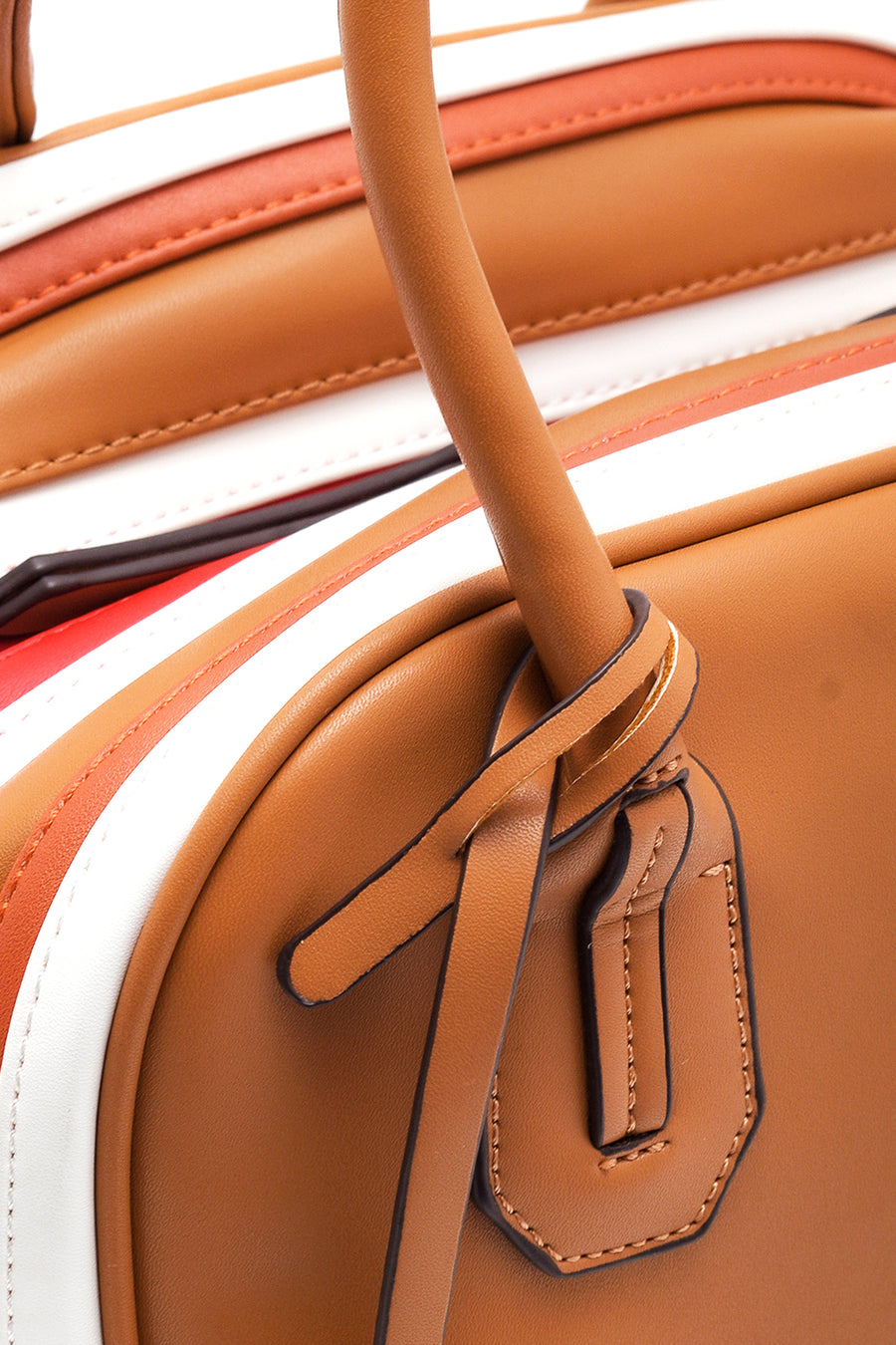 Women's Camel Synthetic Leather Shoulder Bag