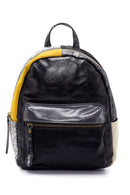 Women's Black Synthetic Leather Backpack | Derimod