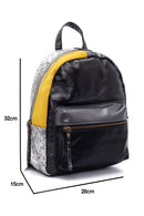 Women's Black Synthetic Leather Backpack | Derimod
