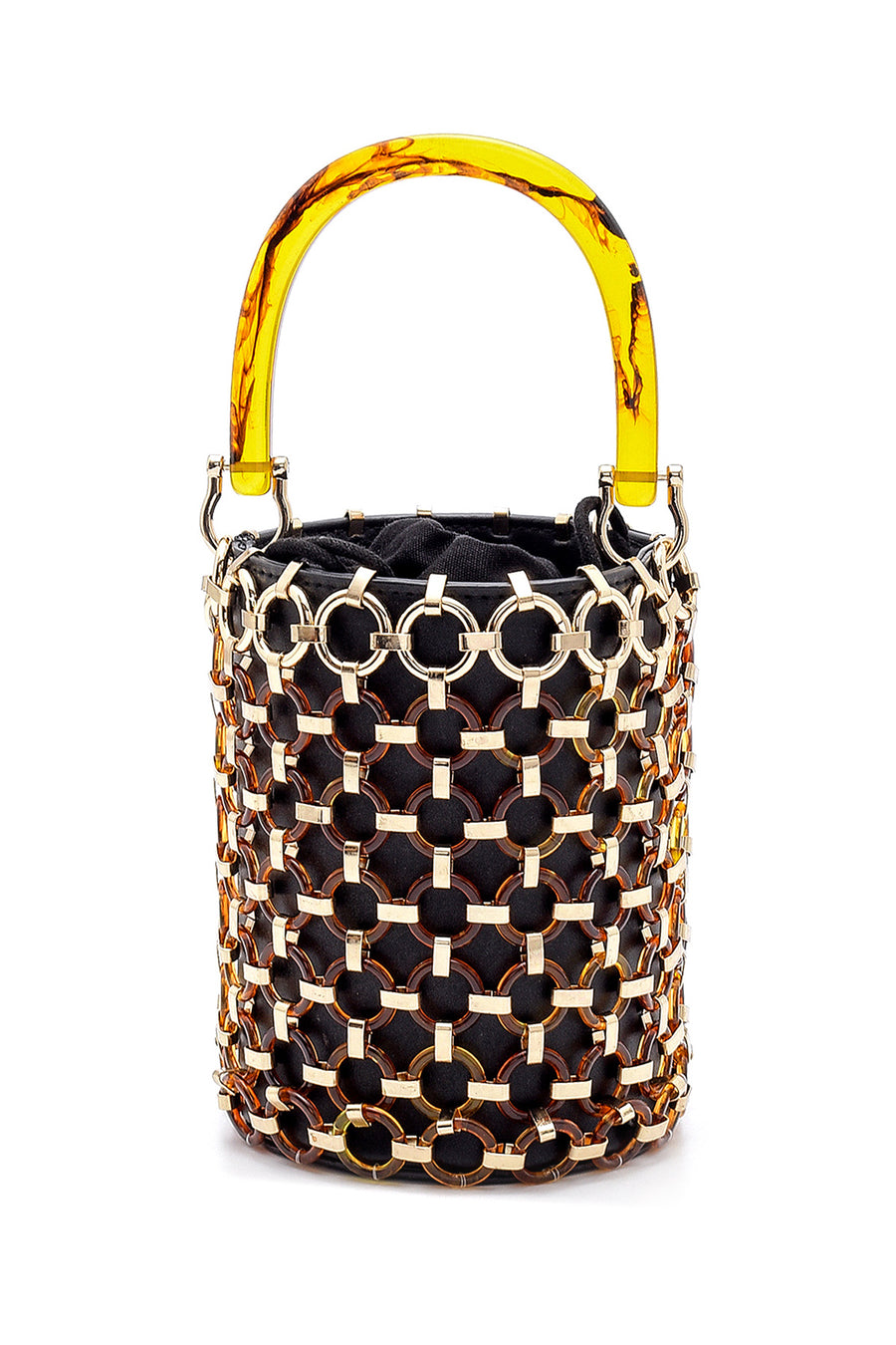 Women's Black Synthetic Leather Shoulder Bag