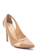Women's Beige Faux Leather Gova | Derimod