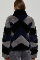 Guarda Women's Multicolored Teddy Jacket | Derimod