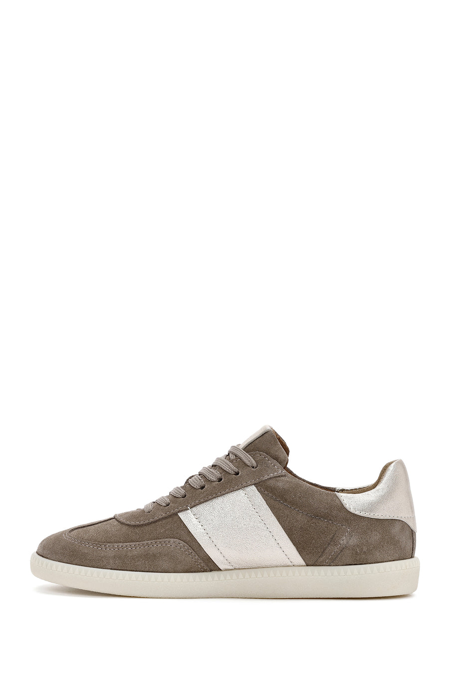 Women's Mink Lace-Up Suede Leather Sneakers
