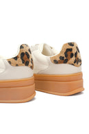 Women's Beige Lace-Up Thick-Soled Sneaker | Derimod