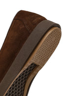 Woman Brown Buckled Suede Comfort Loafer | Derimod
