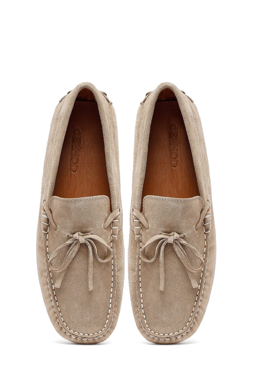 Men's Beige Suede Leather Casual Loafer