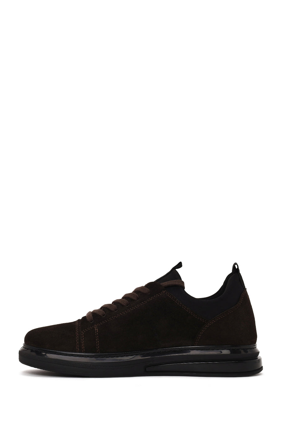 Male Brown Lace-Up Suede Leather Sneaker