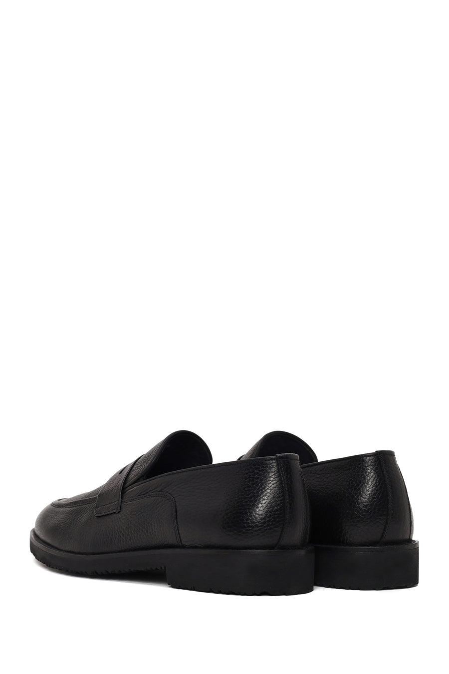 Erkek Siyah Deri Klasik Loafer