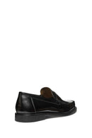 Geox Erkek Siyah U Recanati - Brushs.Lea Deri Loafer | Derimod