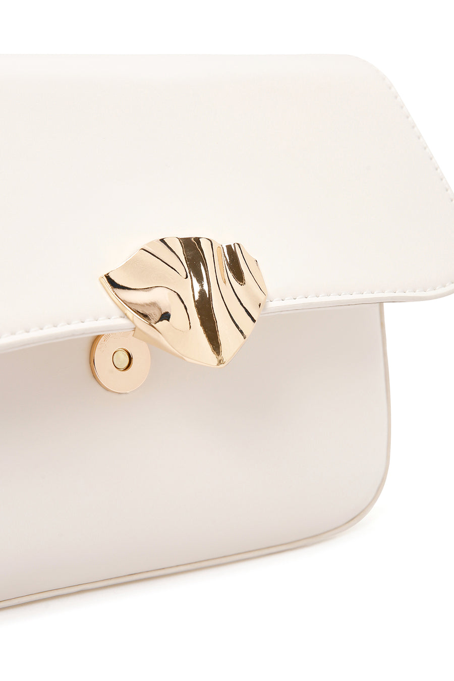 Women's White Long Strap Crossbody Bag