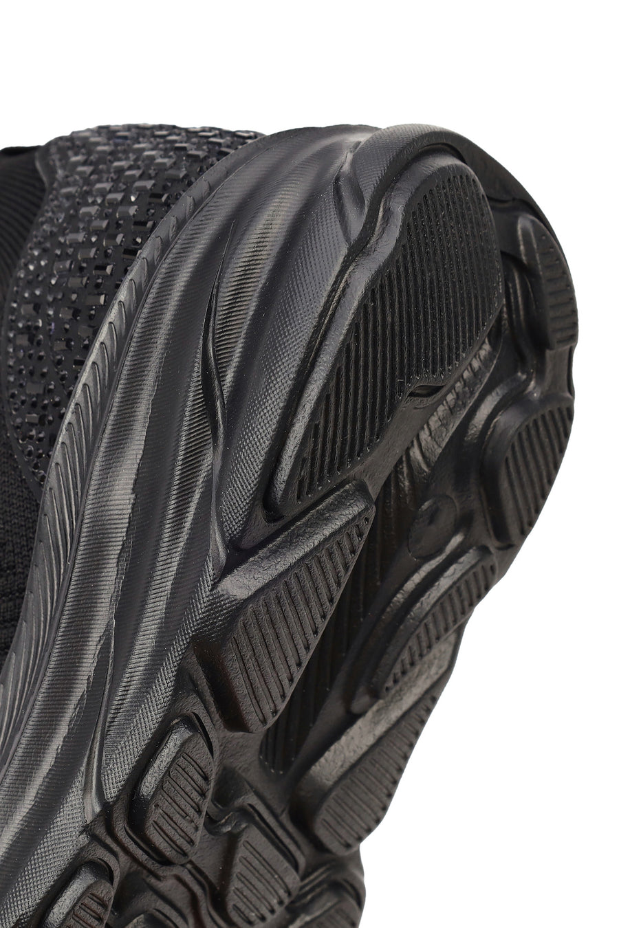 Derimod Zero Women's Black Lace-Up Thick-Soled Fabric Sneaker