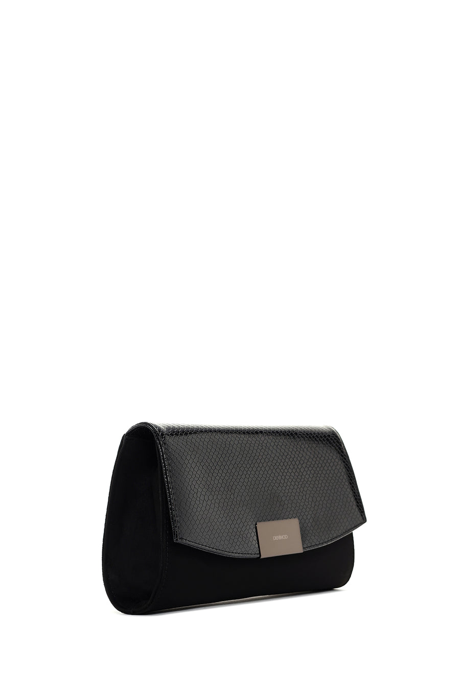 Women's Black Long Chain Strap Clutch Bag
