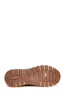 Women's Mink Suede Leather Sneaker | Derimod