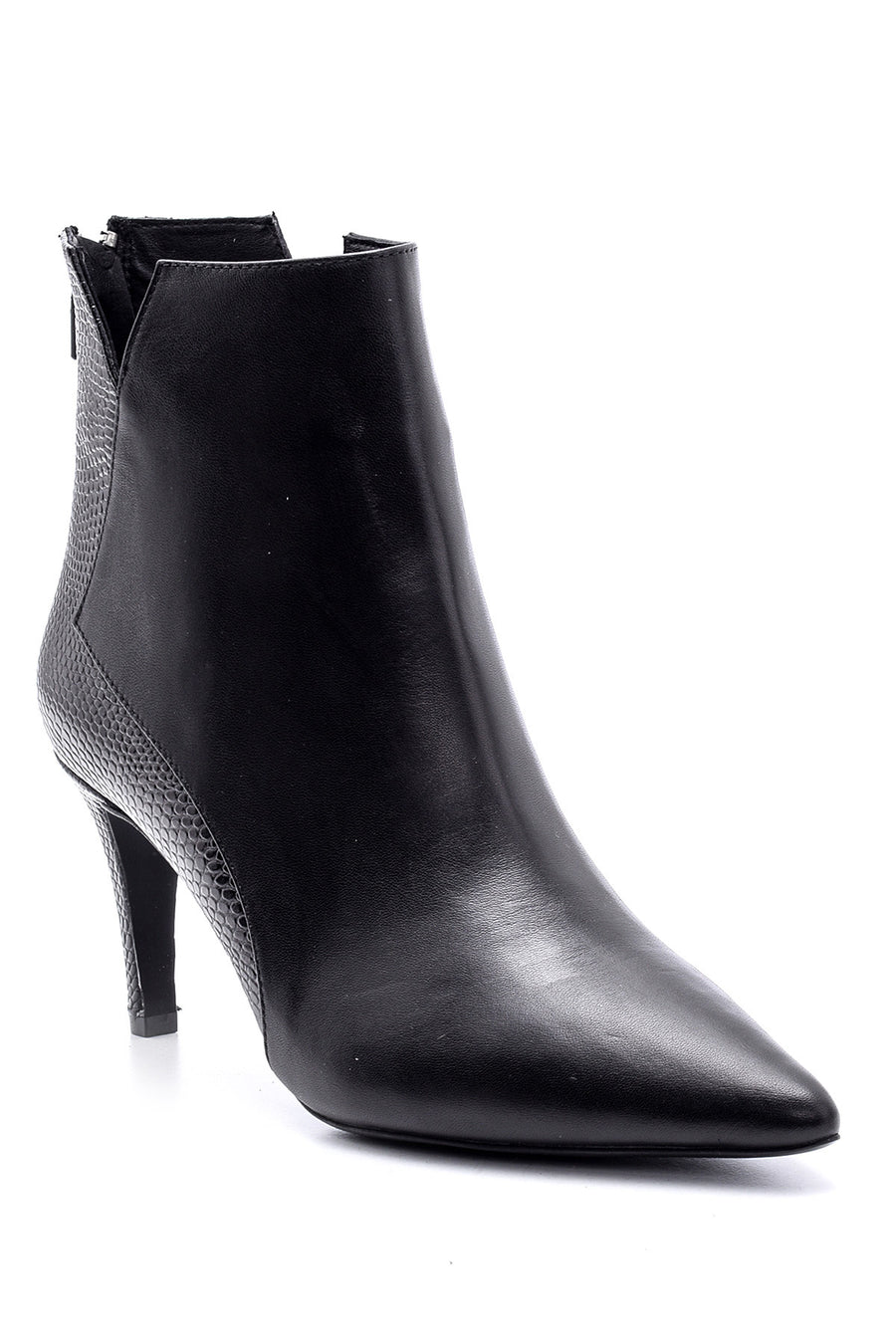 Women's Crocodile Detailed Leather Boots
