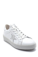 Women's Leather Star Detailed Sneaker | Derimod