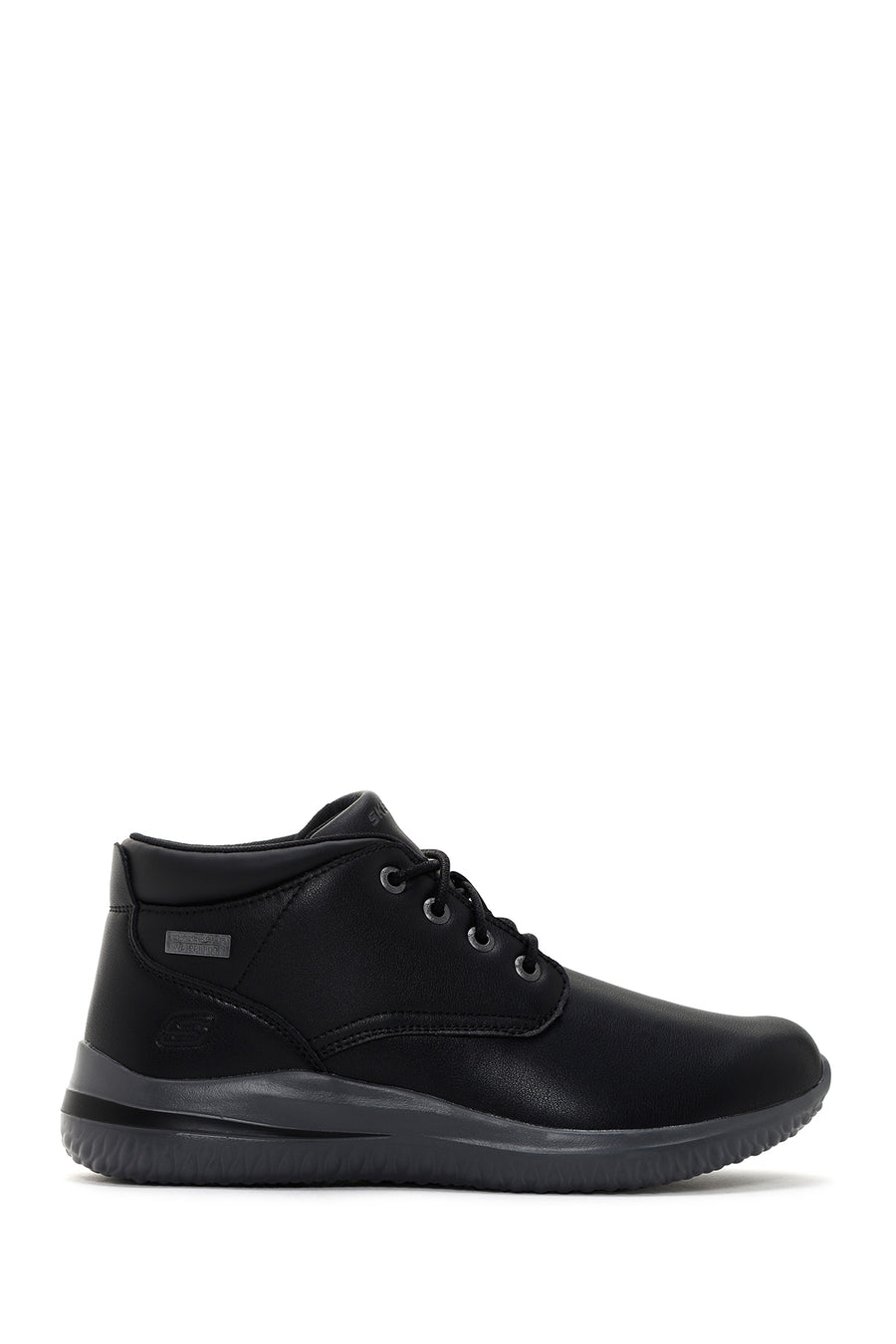 Skechers Men's Black Delson 3.0 Brandis Thick Soled Nubuck Leather Boots 210662 BLK | Derimod