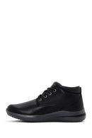 Skechers Men's Black Delson 3.0 Brandis Thick Soled Nubuck Leather Boots | Derimod