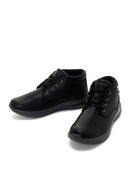 Skechers Men's Black Delson 3.0 Brandis Thick Soled Nubuck Leather Boots | Derimod