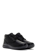 Skechers Men's Black Delson 3.0 Brandis Thick Soled Nubuck Leather Boots | Derimod