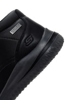 Skechers Men's Black Delson 3.0 Brandis Thick Soled Nubuck Leather Boots | Derimod