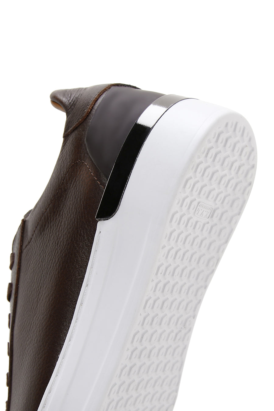 Men's Brown Lace-Up Leather Sneaker