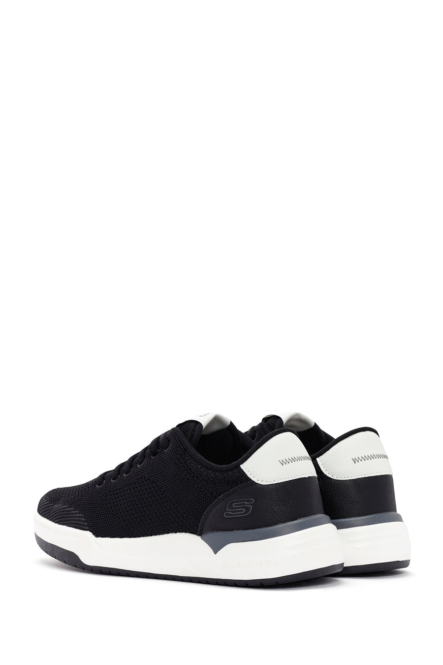 Skechers Erkek Siyah Corliss - Dorset Bağcıklı Sneaker