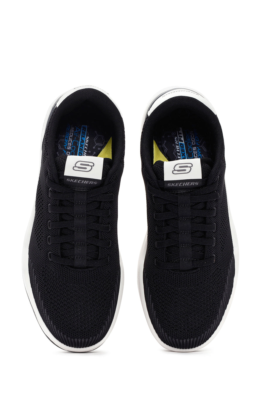 Skechers Erkek Siyah Corliss - Dorset Bağcıklı Sneaker