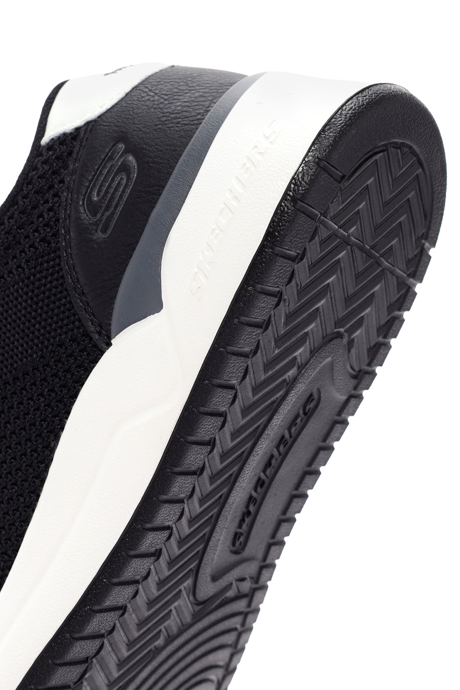 Skechers Erkek Siyah Corliss - Dorset Bağcıklı Sneaker