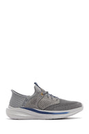 Skechers Men's Grey Slade Lace-Up Thick Sole Fabric Sneakers | Derimod