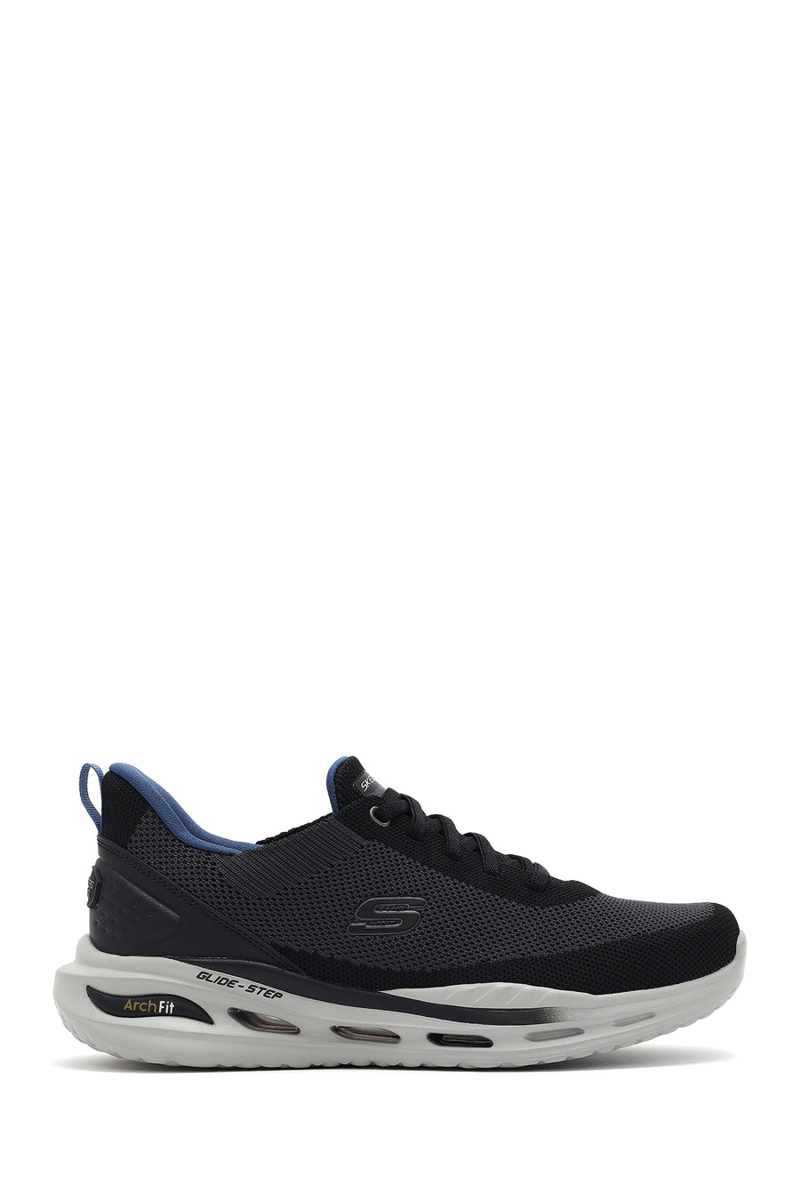 Skechers Men's Black Arch Fit Orvan - Kincade Lace-Up Thick Sole Sneaker 210994 BLK | Derimod