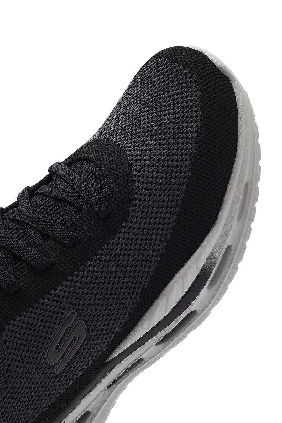 Skechers Men's Black Arch Fit Orvan - Kincade Lace-Up Thick Sole Sneaker