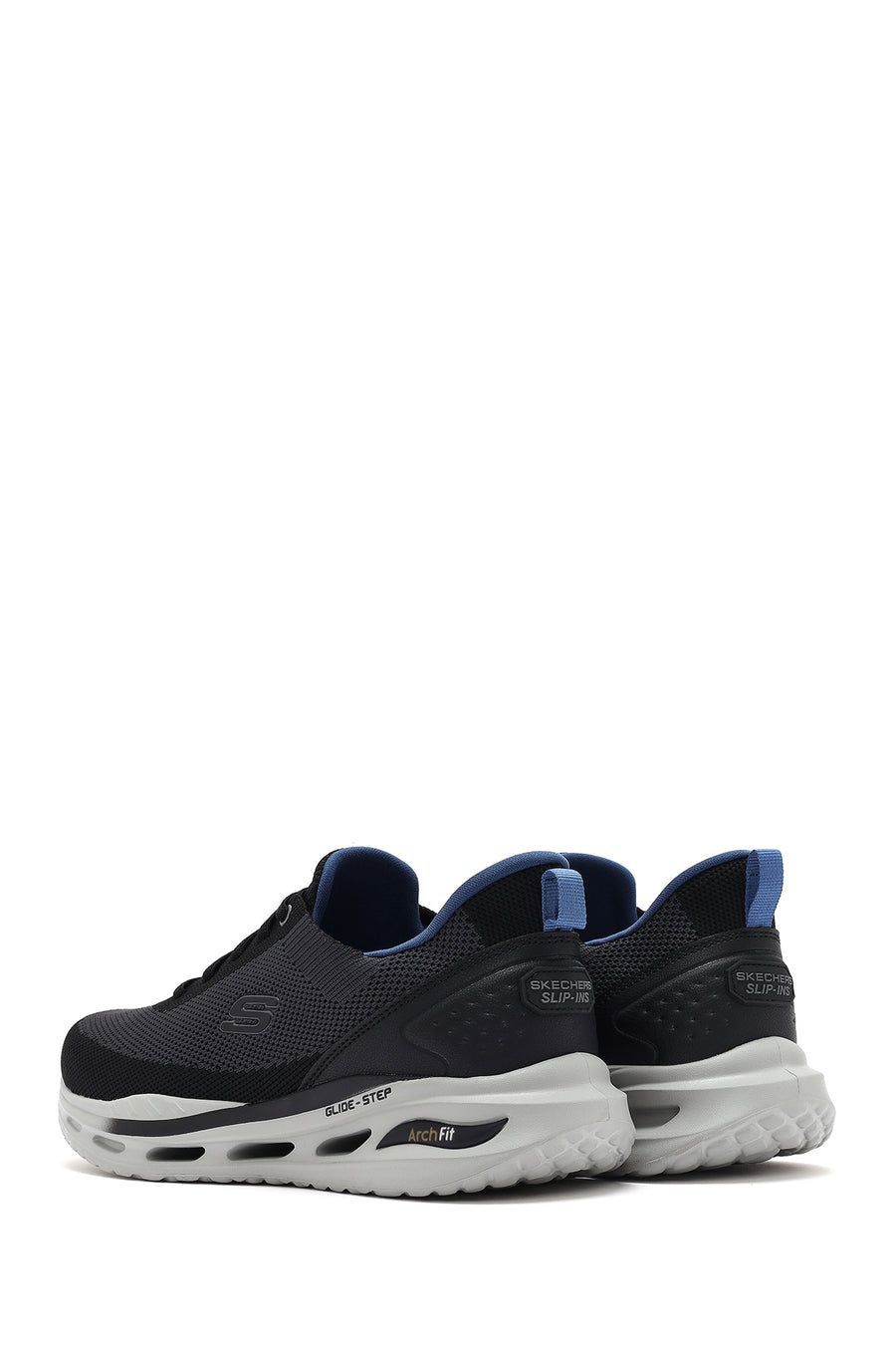 Skechers Men's Black Arch Fit Orvan - Kincade Lace-Up Thick Sole Sneaker