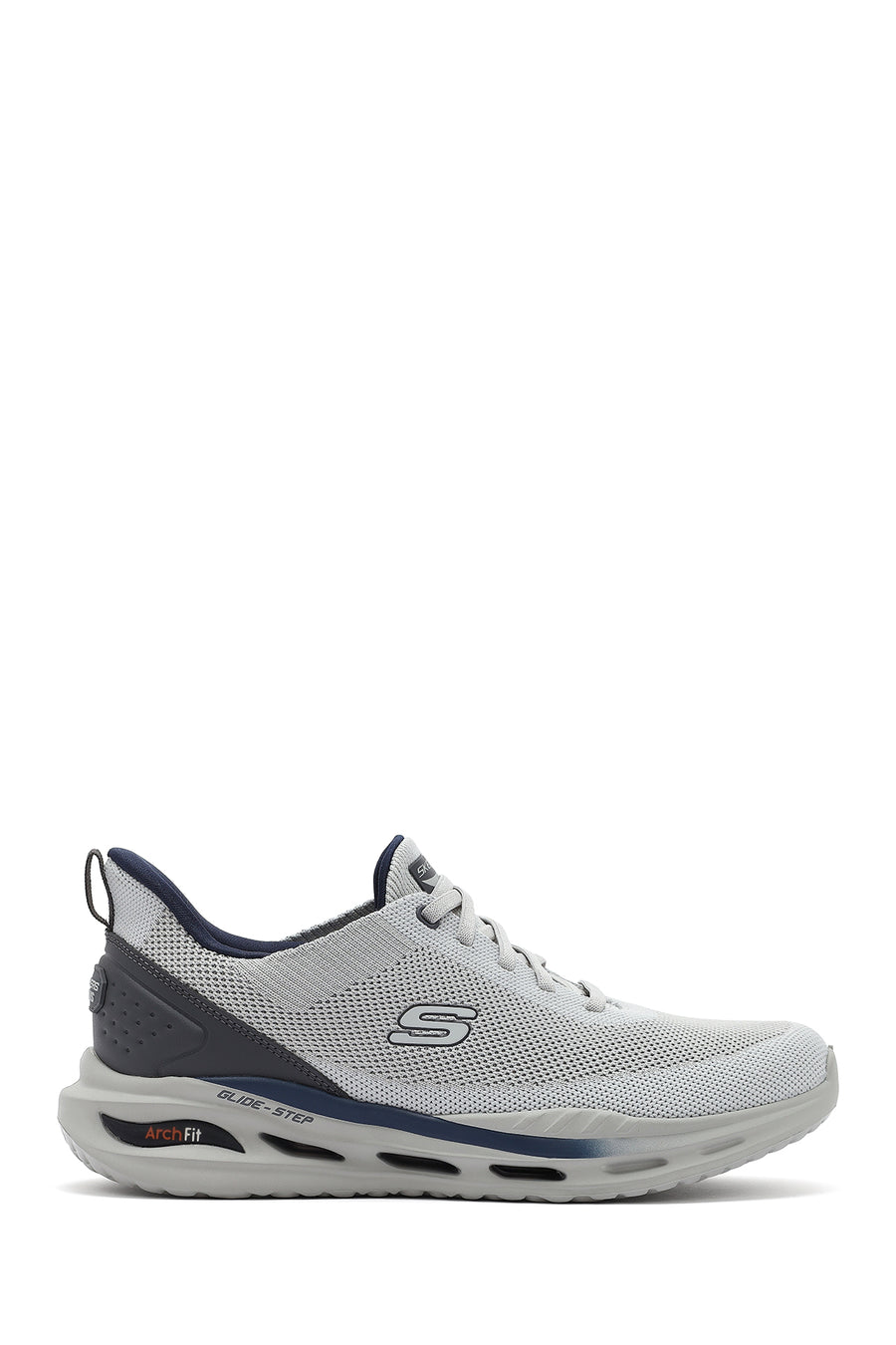 Skechers Men's Grey Arch Fit Orvan - Kincade Lace-Up Thick Sole Sneaker 210994 LTGY | Derimod
