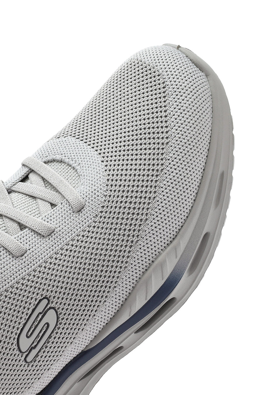 Skechers Men's Grey Arch Fit Orvan - Kincade Lace-Up Thick Sole Sneaker