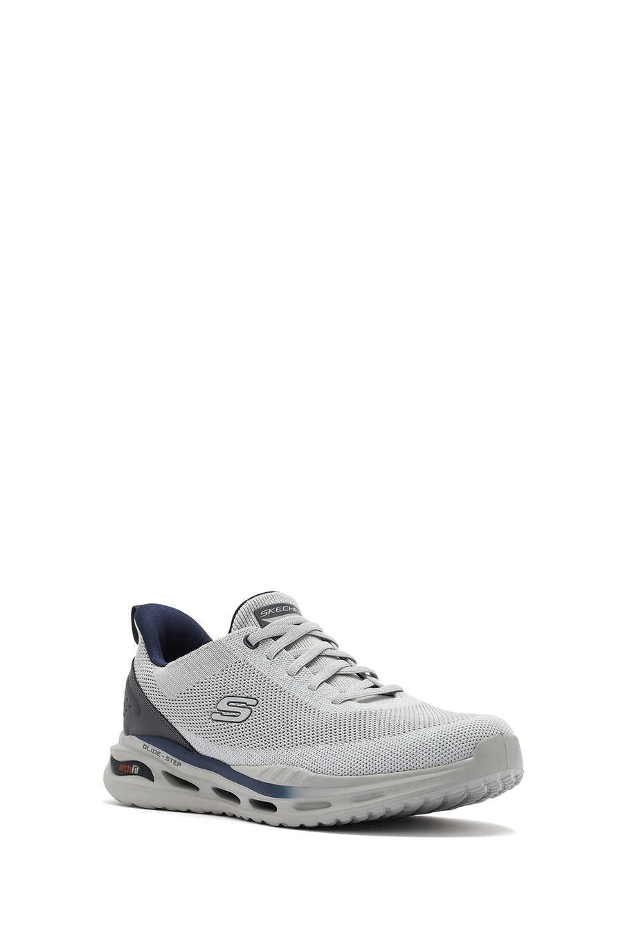 Skechers Men's Grey Arch Fit Orvan - Kincade Lace-Up Thick Sole Sneaker