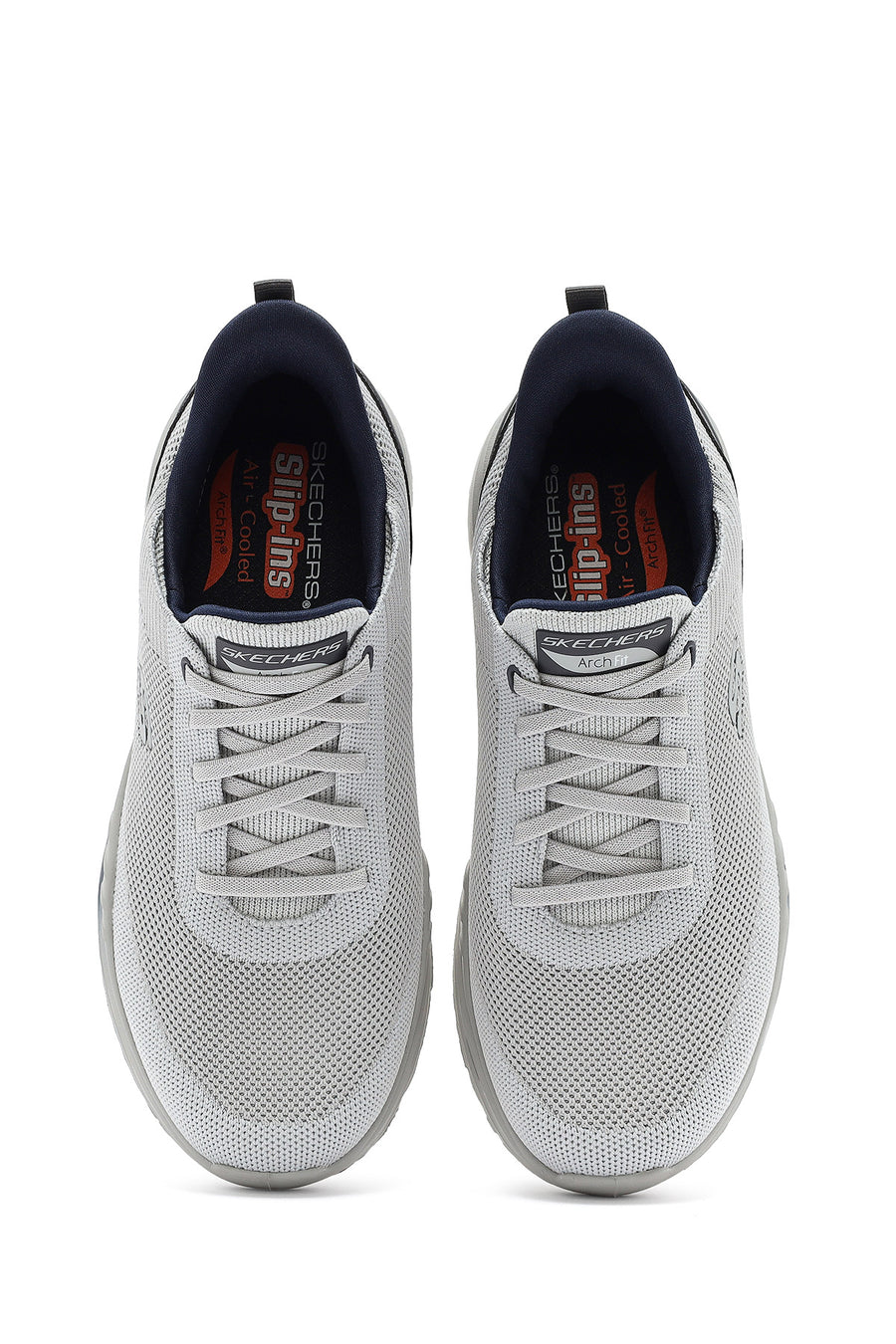 Skechers Men's Grey Arch Fit Orvan - Kincade Lace-Up Thick Sole Sneaker