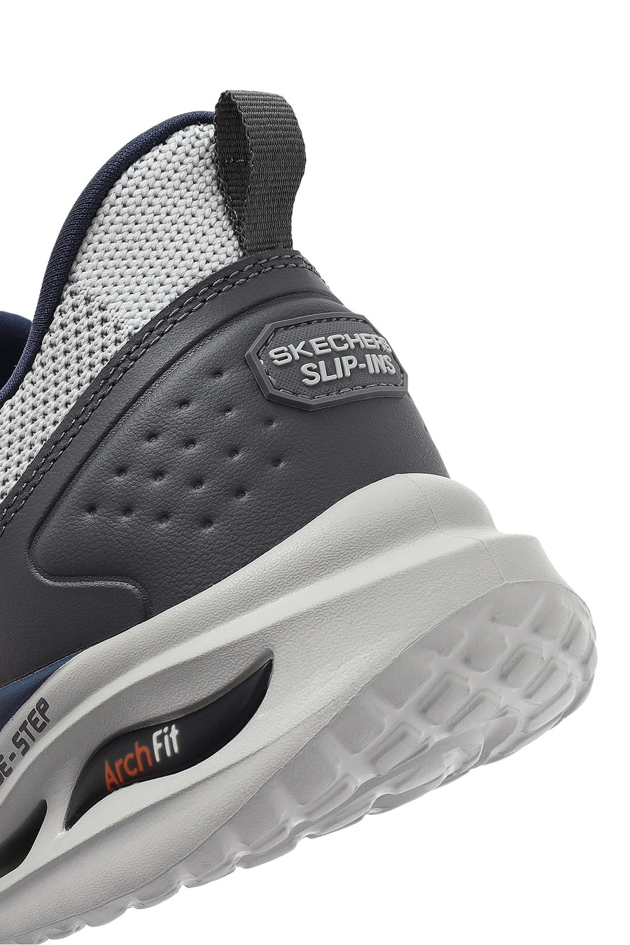Skechers Men's Grey Arch Fit Orvan - Kincade Lace-Up Thick Sole Sneaker