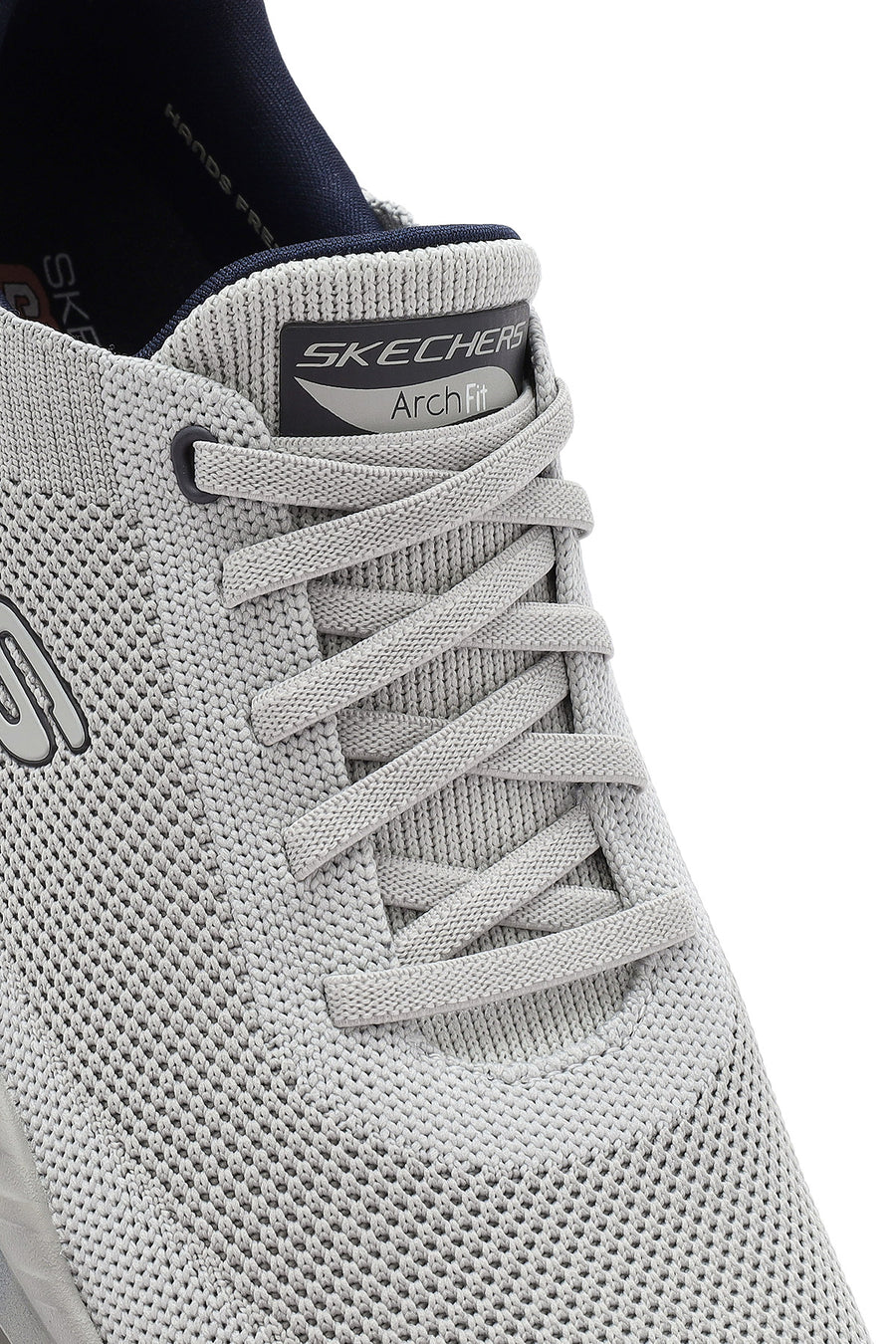 Skechers Men's Grey Arch Fit Orvan - Kincade Lace-Up Thick Sole Sneaker