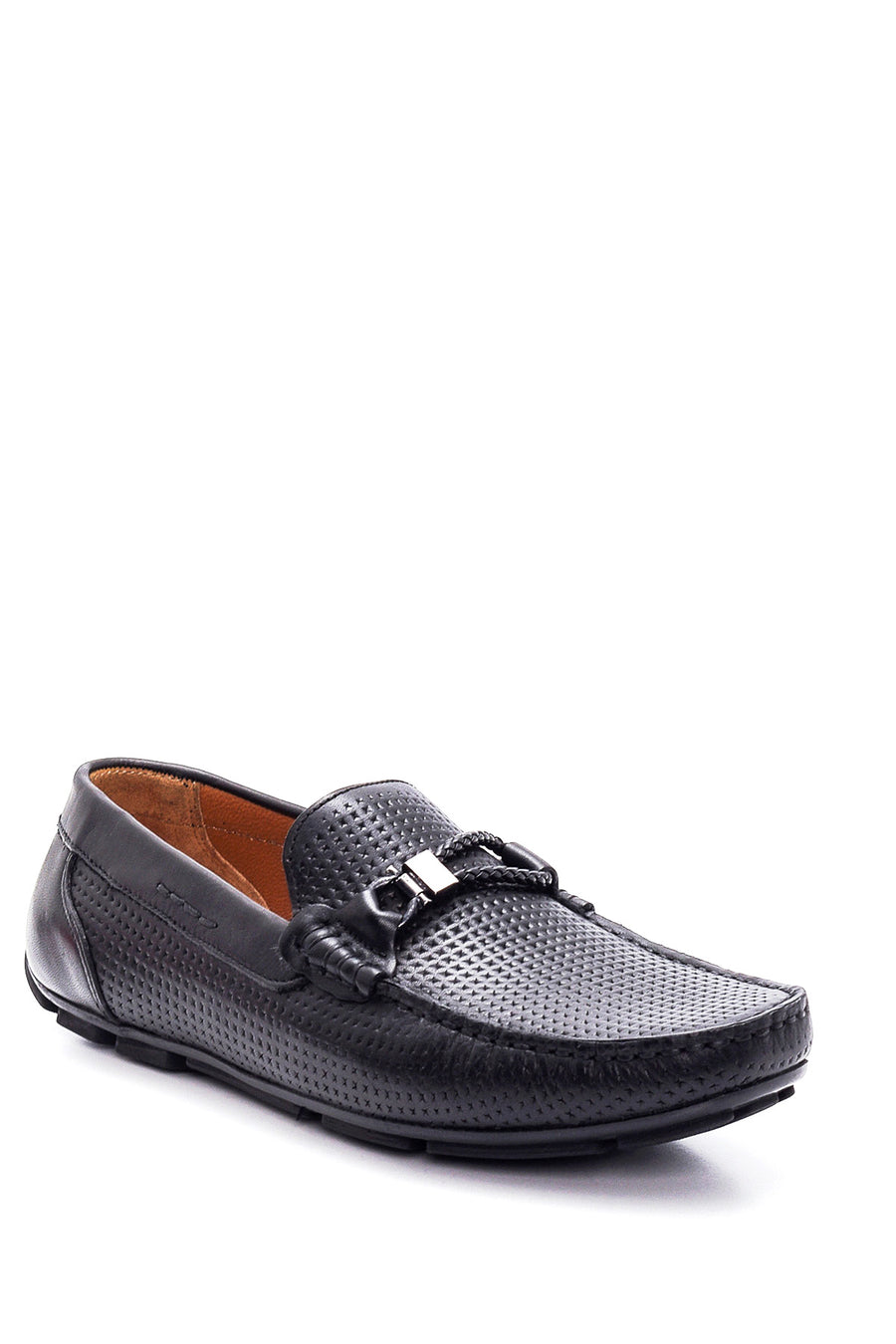 Erkek Deri Baskılı Loafer