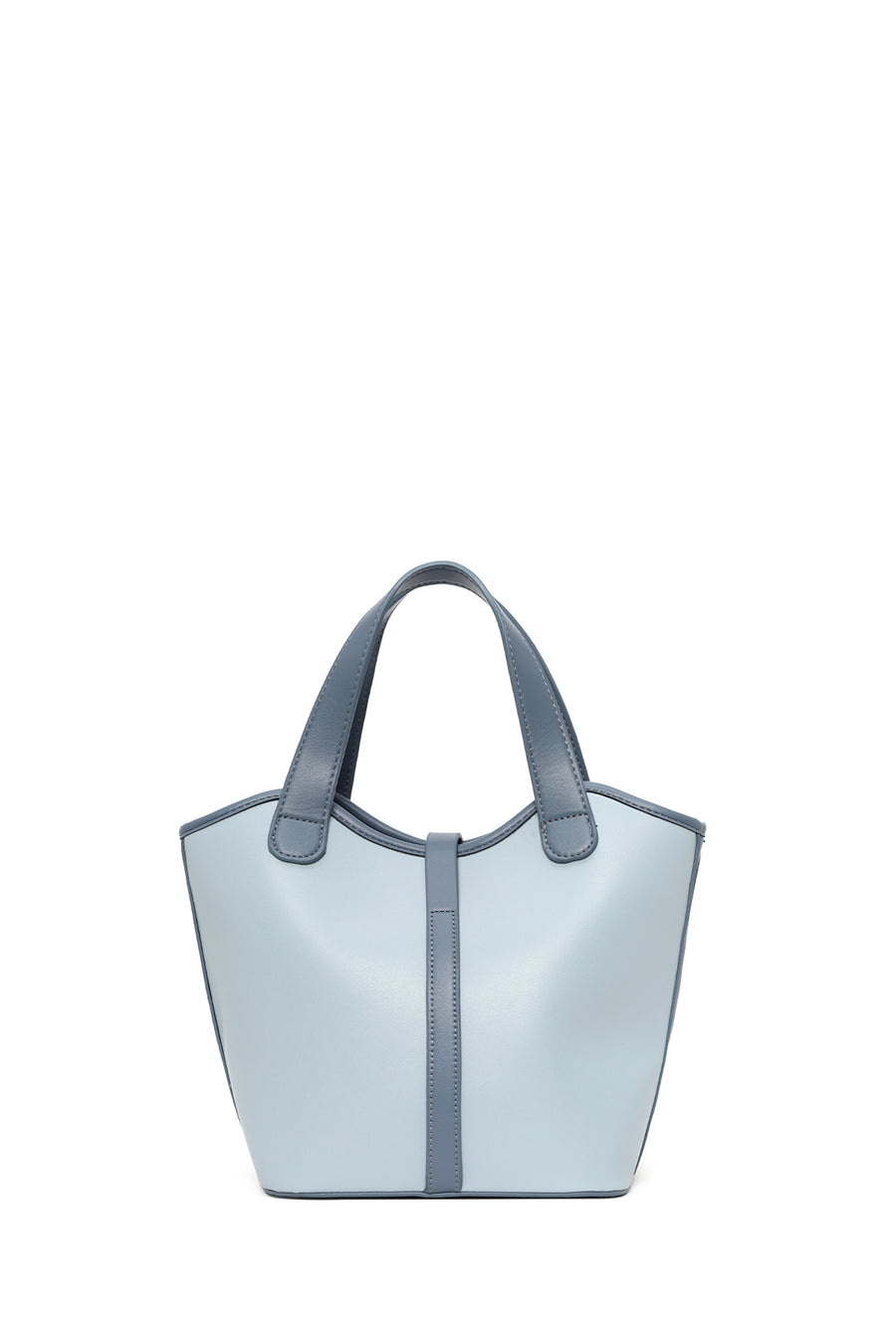 Woman Blue Long-Strap Classic Shoulder Bag